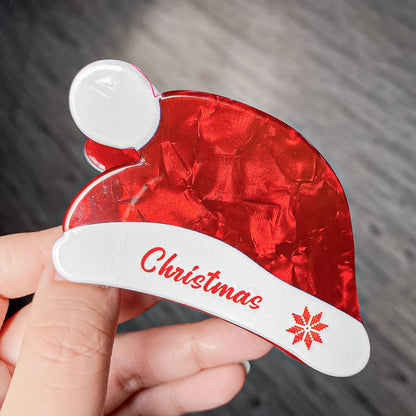 Christmas Acrylic Barrettes Cartoon Printing