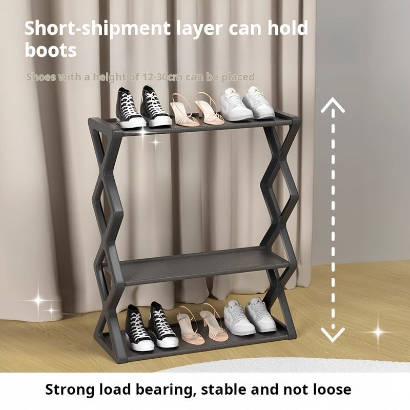 US Local 4-layer X Shoe Rack, Home Storage Supplies, High-quality Multi-layer Storage Rack, Shoe Rack At The Entrance Of The Living Room And Bedroom
