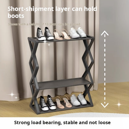 US Local 4-layer X Shoe Rack, Home Storage Supplies, High-quality Multi-layer Storage Rack, Shoe Rack At The Entrance Of The Living Room And Bedroom