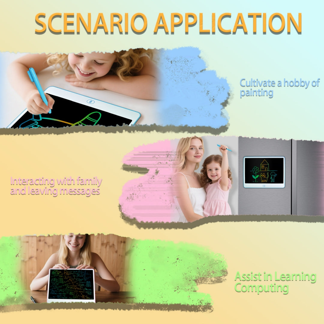 US Local LCD Writing Tablet, Valentines Day Gifts For Kids,13 Inch Colorful Toddler Doodle Board Drawing Tablet, Erasable Reusable Electronic Drawing Pads, Educational And Learning Toys For Kids