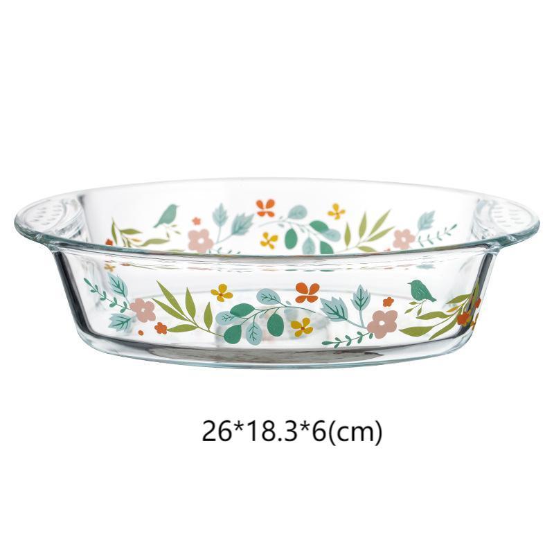 Glass Ovenproof Oval Fish Oven Pan