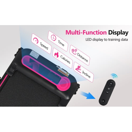 US Local NEW Folding Walking Pad Under Desk Treadmill For Home Office -2.5HP Walking Treadmill With Incline 0.5-7.5MPH 300LBS Capacity Treadmill For Walking Running - Two Ways To Adjust Speed