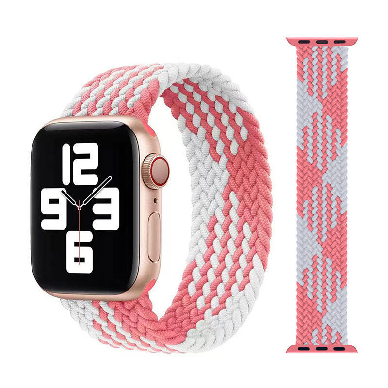 Fashion Trend New Watch Strap Elastic Single Loop Braided Nylon Strap