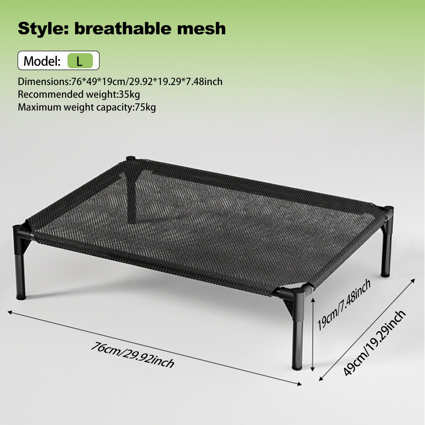 US Local Bi-material Pet Bed Is Of Your Choice,The Detachable Design Of The Oxford Cloth And Breathable Mesh Pet Bed Combines The Characteristics Of Breathable, Waterproof And Odorless To Create A Comforta
