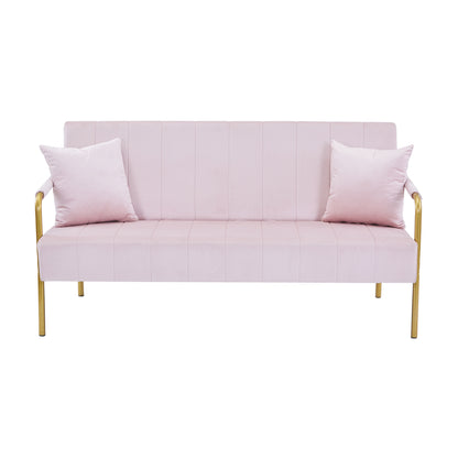 US Local Modern Velvet Loveseat Sofa For Living Room