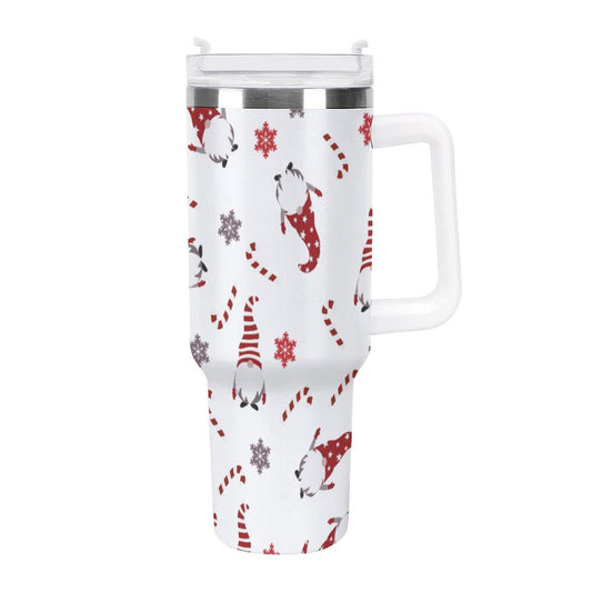 POD US Local Tumbler 40oz Large Capacity Car Cup Christmas Dwarf, Red
