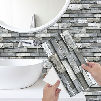 US Local Marble Wall Stickers Home Decoration Self-adhesive Wallpaper, Kitchen Bathroom Backsplash PVC Removable Without Leaving Glue