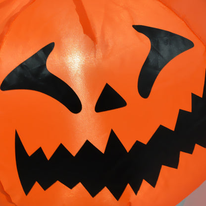 US Local HOMCOM 5.9 Halloween Inflatable Outdoor Decoration Ghost With Pumpkin, Blow Up LED Yard Decor For Garden, Lawn, Party, Holiday, Waterproof