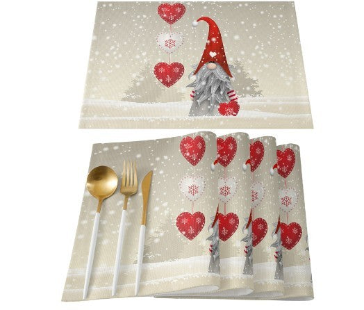 Christmas Placemat Non-slip Heatproof Placemat