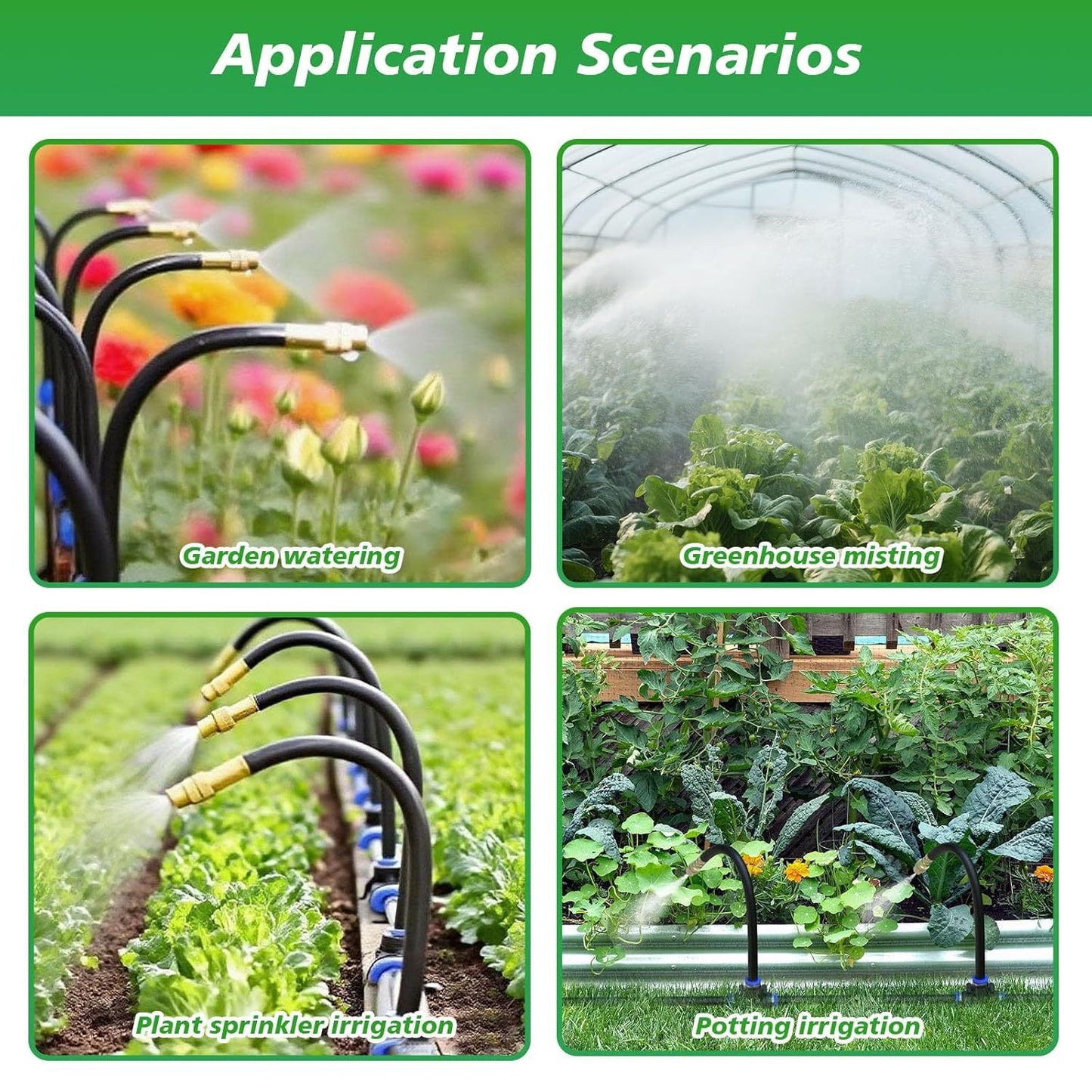 UK Local 360 Adjustable Irrigation System Kit Garden Watering System Drip Irrigation Kit For Garden, Yard, Lawn, Greenhouse, Plants