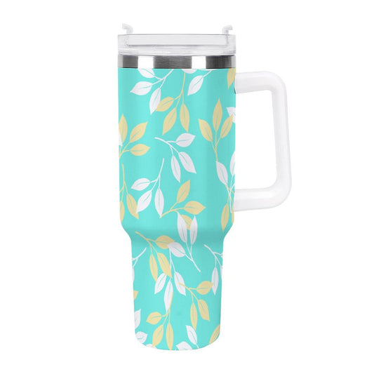 PHDT00052 POD US Local Tumbler 40 oz Large Capacity Car Cup Leaves, Plants