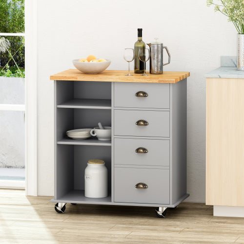 US Local Kitchen Trolley 2 Drawers - 1 Door