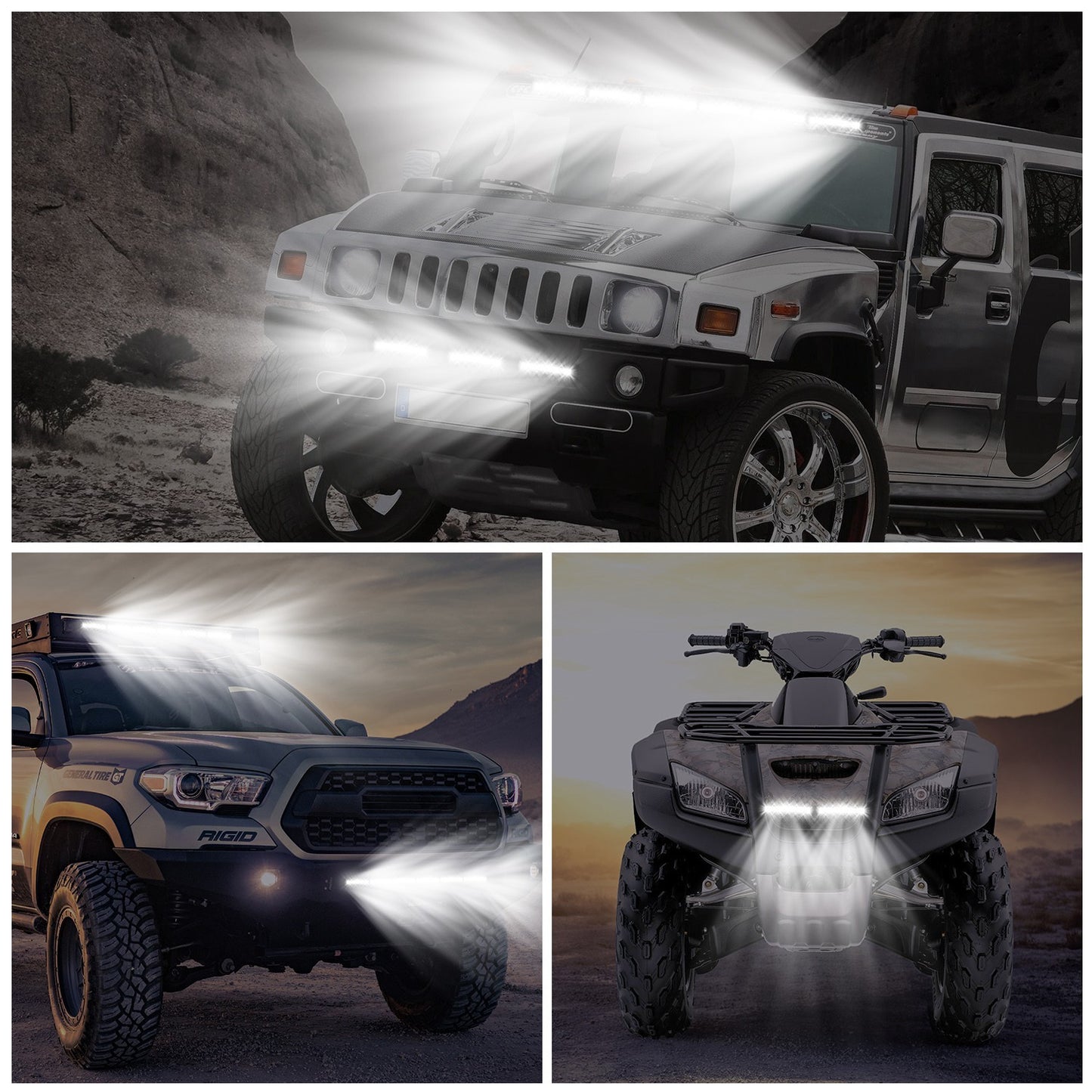 US Local 7in LED Light Bar Single Row Offroad Spot Lights 18W Ultra Slim Straight Work Light For Trailer Truck Bus Boat