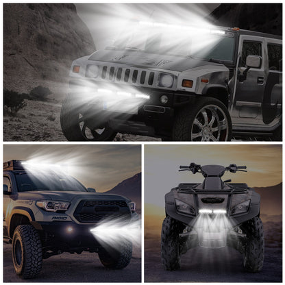 US Local 7in LED Light Bar Single Row Offroad Spot Lights 18W Ultra Slim Straight Work Light For Trailer Truck Bus Boat
