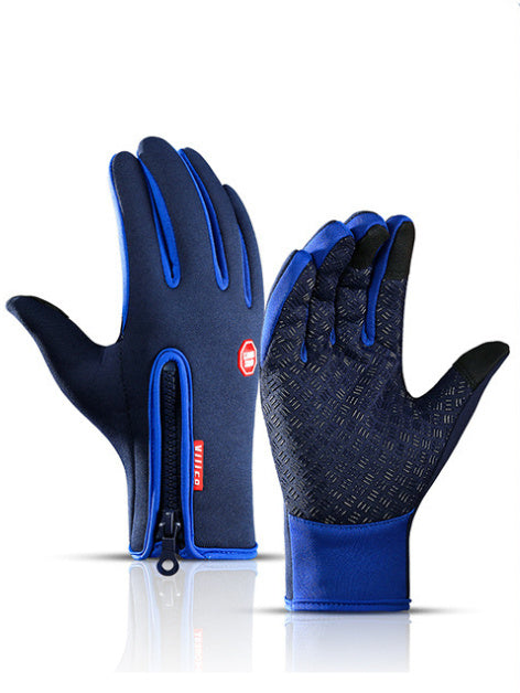 US Local Winter Gloves Touch Screen Riding Motorcycle Sliding Waterproof Sports Gloves With Fleece