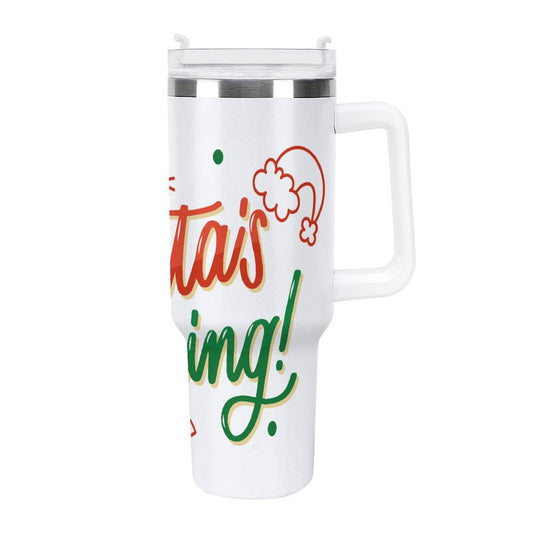 POD US Local Tumbler 40 oz Large Capacity Car Cup Christmas Santais
