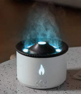 USA Local New Two-color Spray Ring Volcano Humidifier