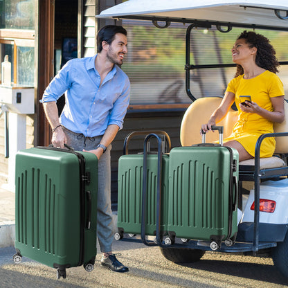 US Local Vertical Stripe Four In One Suitcase