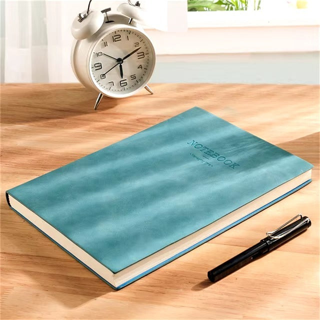US Local Diary - Hardcover Faux Leather Daily Newspaper, A Hardcover Faux Leather Diary Used To Record Daily Life.