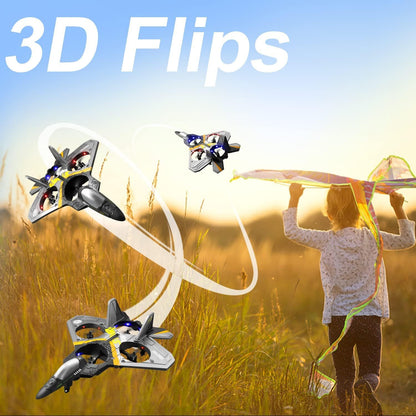 US Local 4DRC V17 Remote Control Plane 2.4Ghz Foam RC Airplanes Helicopter Quadcopter,Spinning Drone With Cool Light,Gifts For Kids Adults.Logistics Is Randomly Sent By UPS,USPS,FEDEX,Amazon Logistics.