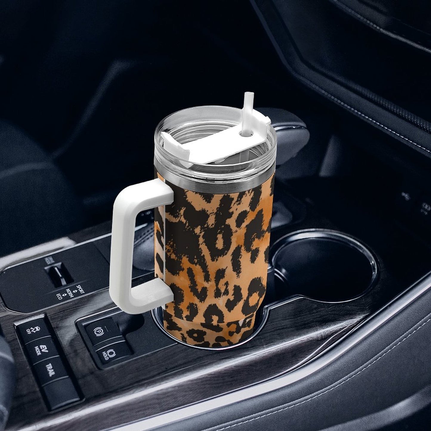 PHDT00398 POD US Local Tumbler 40 oz Large Capacity Car Cup Leopard