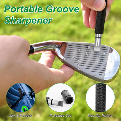 US Local 1Pc 3 In 1 Golf Club Cleaning Kit Golf Club Cleaner Brush With 5Oz Water Bottle Retractable Clip Groove Sharpener Golf Towel Gift For Golfers