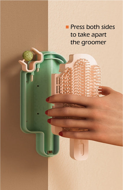 US Local Cat Self Grooming Brush, Popsicle-Shaped, Corner Massage Comb, Cat Scratcher