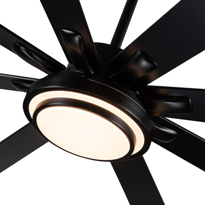 US Local Metallic Black Ceiling Fan