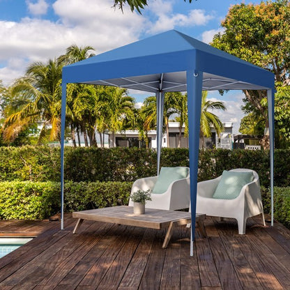 US Local Blue Non Enclosed Folding Shed