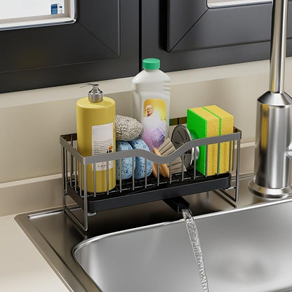 US Local Kitchen Household Wall-mounted Multifunctional Multi-layer Carbon Steel Cleaning Supplies Rack,Please Note That This Product Is Shipped By Yourself For The Average Shipping Cost