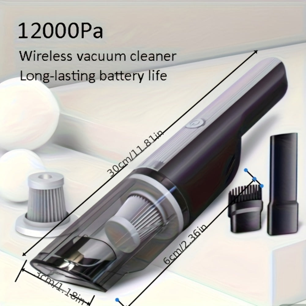 US Local Wireless Silver Car Vacuum Cleaner Wireless Car With Strong Suction Handheld Vacuum Cleaner Small Mini Rechargeable Home Vacuum Cleaner