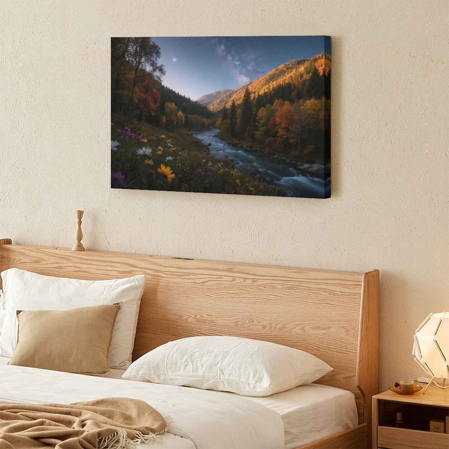 Decorative Interior Frame Painting Mountain-river-starry-autumn-7