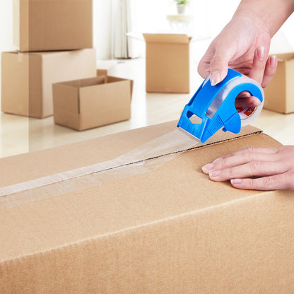 US Local Clear Packing Tape 6 Rolls 25 Yards Clear Shipping Tape With Dispenser 2.7 Mil