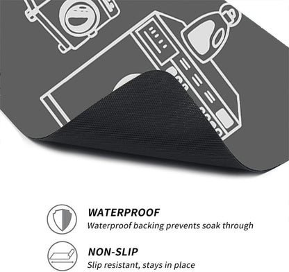 US Local Gray Washing Machine Mat, With The Characteristics Of Shock Absorption, Noise Reduction, Anti-slip, Wear-resistant, Floor Protection, Etc