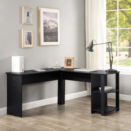 UK Local Corner Desk Office Desk For Home L-Shaped Desk Gaming Desk Large Computer Desk PC Laptop Study Gaming Table Workstation For Home Office, Easy To Assemble Black
