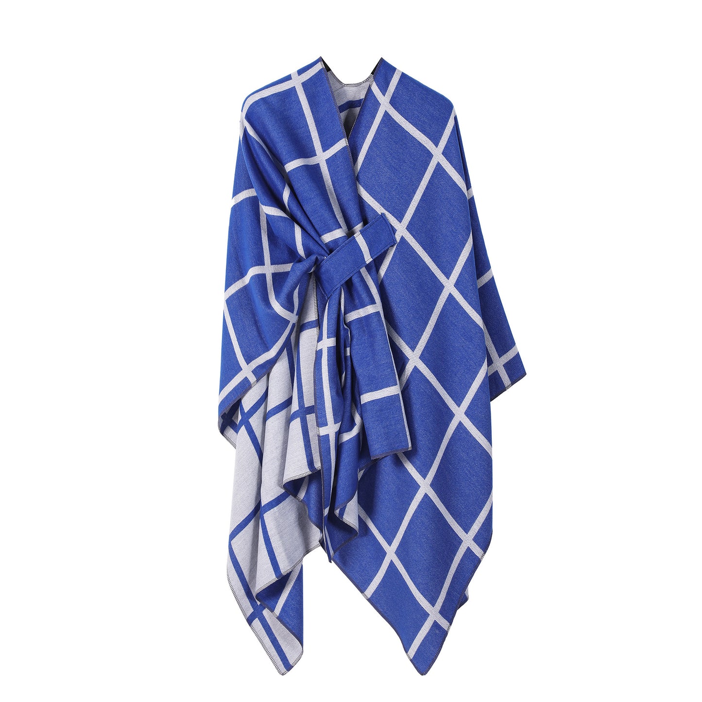US Local Women's Fashion Gingham Check Warm Scarf