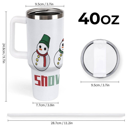 PHDT00314 POD US Local Tumbler 40 oz Large Capacity Car Cup Christmas Snowman