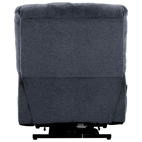 UK Local Electric Power Lift Recliner Chair Sofa With Massage And Heat For Elderly 2 Side Pockets USB Ports Single Recliner Chairs For Living Room Overstuffed Fabric Reclining