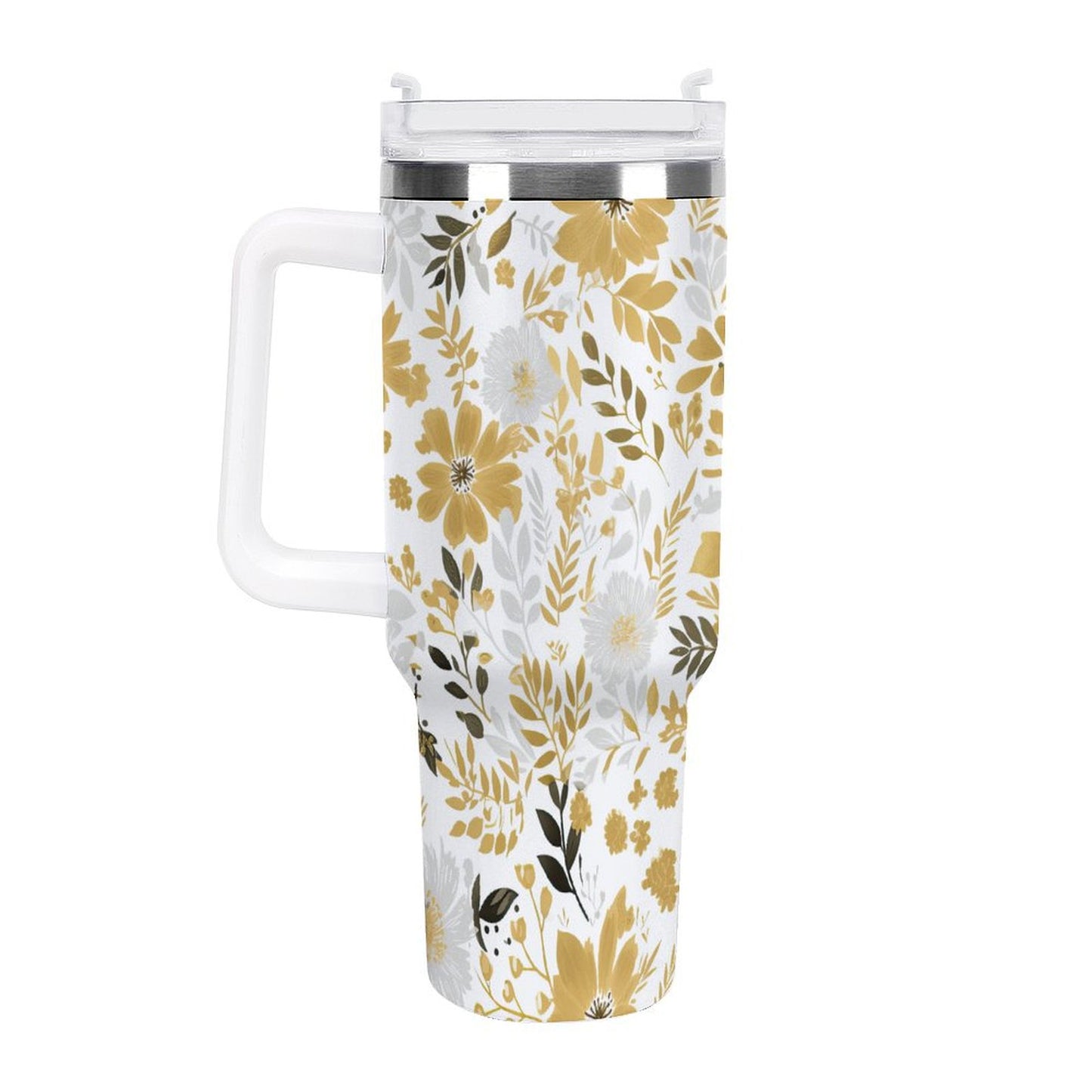 PHDT00226 POD US Local Tumbler 40 oz Large Capacity Car Cup Autumn, Flowers, Leaves