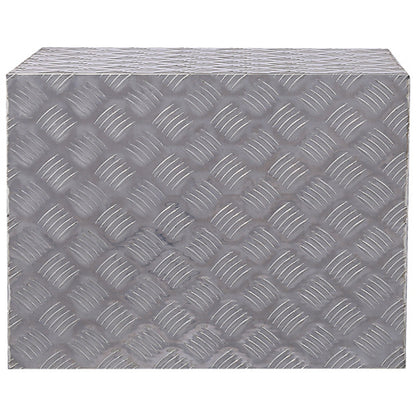 US Local 24inch Aluminum Tool Box,heavy Duty Truck Bed Tool Box,outdoor Trailer Pickup Storage Tool Box,RV Storage Organizer,underbody Box W  Lock Keys,silver