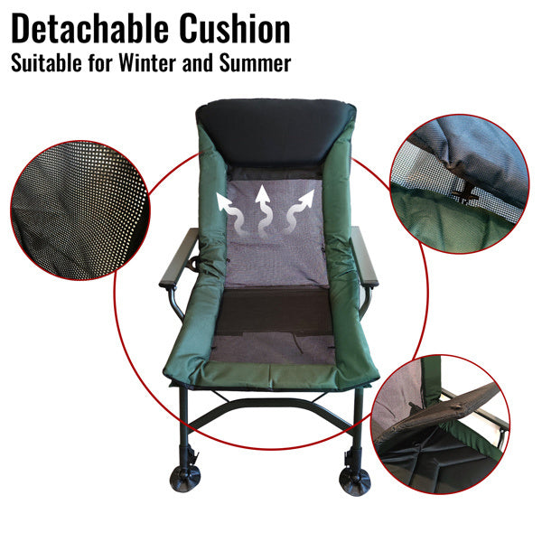 US Local Camping Lounge Chair, Portable Folding Recliner With Adjustable Backrest, Suitable For Indoor And Outdoor Camping, Beach Hiking, Fishing