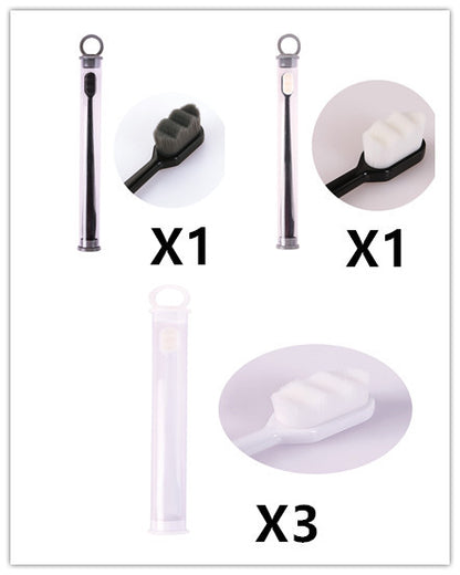 US Local Ultra-fine Toothbrush Super Soft Bristle Deep Cleaning Brush Portable For Oral Care Tools Teeth Care Oral Cleaning Travel