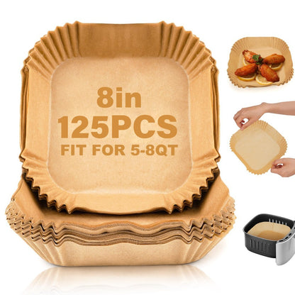 US Local 125 Pieces Of Air Fryer Baking Paper