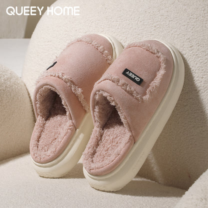 Women's Warm Non-slip Suede Cotton Slippers