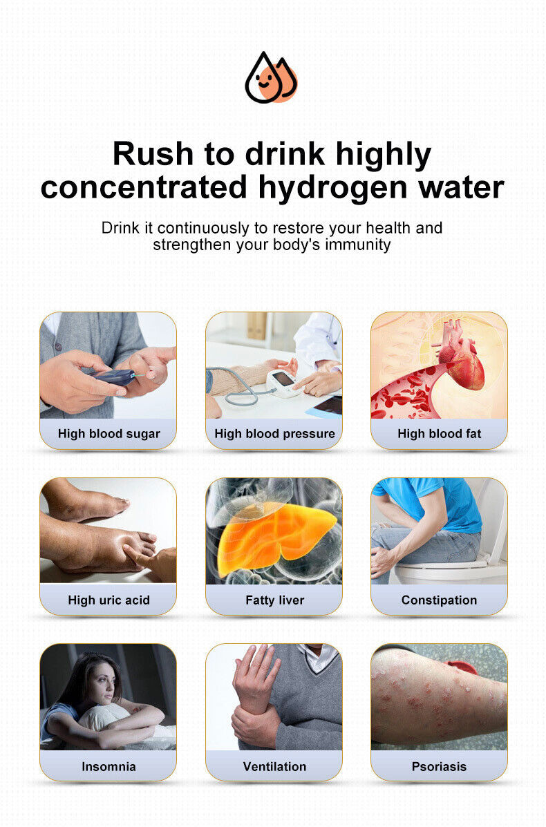 US Local Hydrogen Water Bottle 1.5L Hydrogen Rich Portable Rich Hydrogen Water Generator