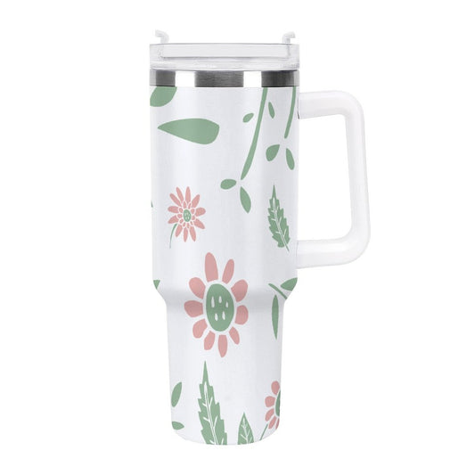 PHDT00393 POD US Local Tumbler 40 oz Large Capacity Car Cup Leaves, Summer