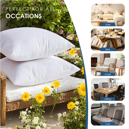 US Local White Square Pillow With Two Bubble Bags