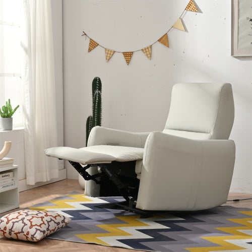 US Local Wall Hugger Recliner,Power Recliner Chair,Electric Recliner For Living Room,PU Leather Reclining Armchair For Small Space,Reclining Sofa For Bedroom Apartment RV,with USB Port