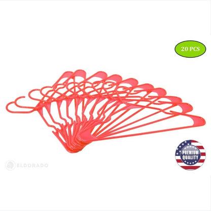 US Local Hangers For Size 20 Pack Clothing Plastic Ideal For Everyday