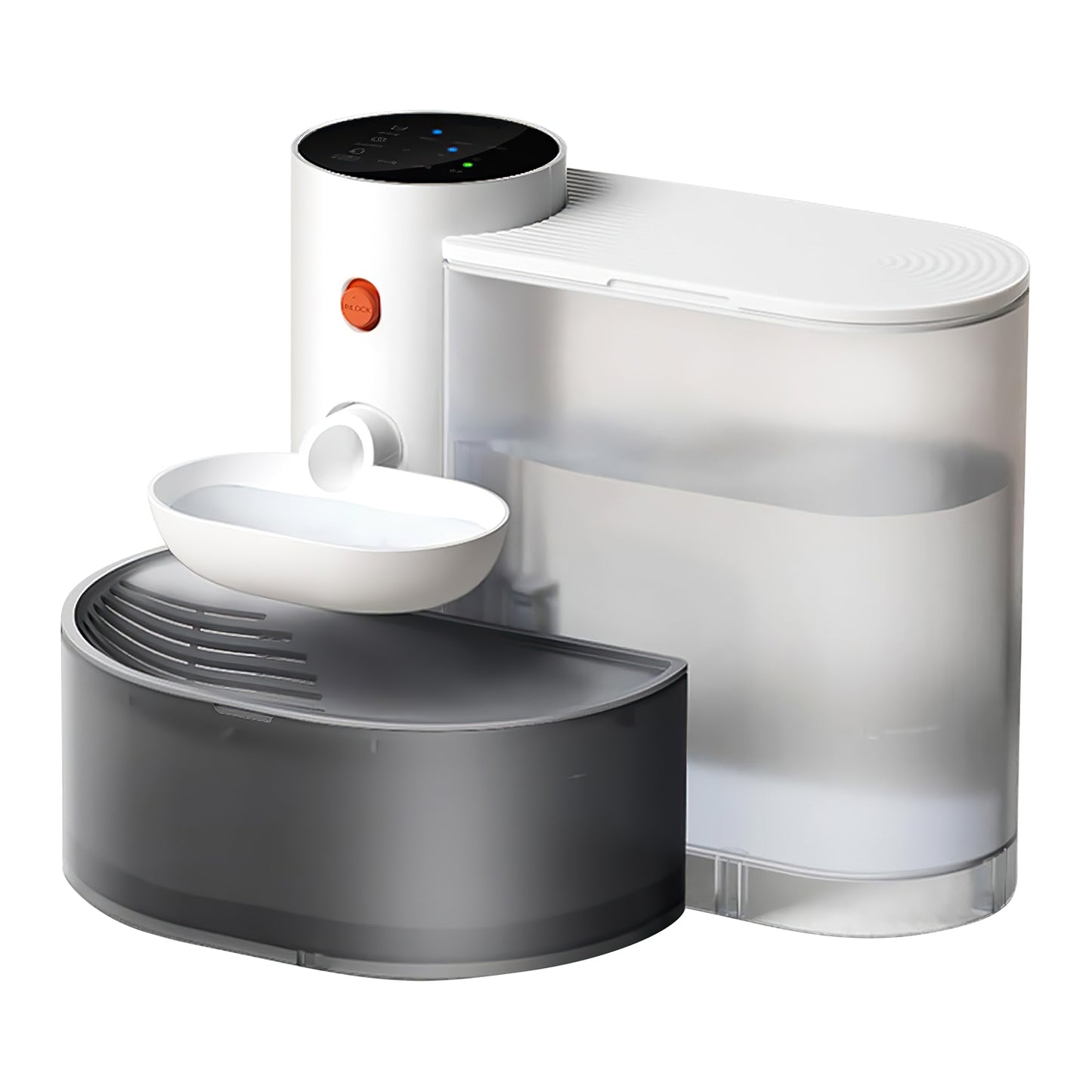 US Local 1Pc Smart Pet Water Fountain Automatic Cat Water Dispenser 3L Cordless Rechargeable Dog Water Fountain Self-Refill With 3 Adjustable Volume 3 Time Intervals Touch Control